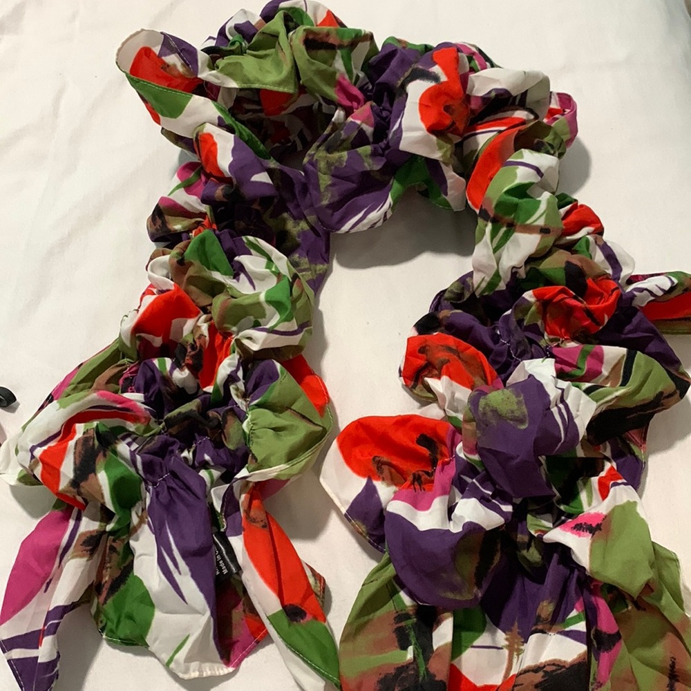 Colorful Ruched Scarf